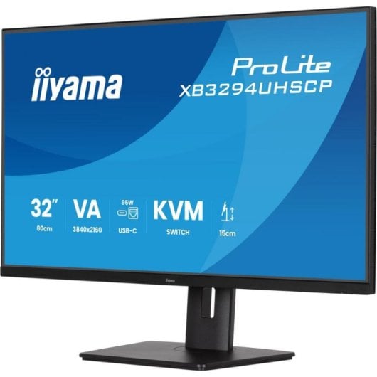 iiyama ProLite XB3294UHSCP-B1 Monitor 31.5" UltraHD 4K 60Hz VA FreeSync HDR10 2ms USB-C