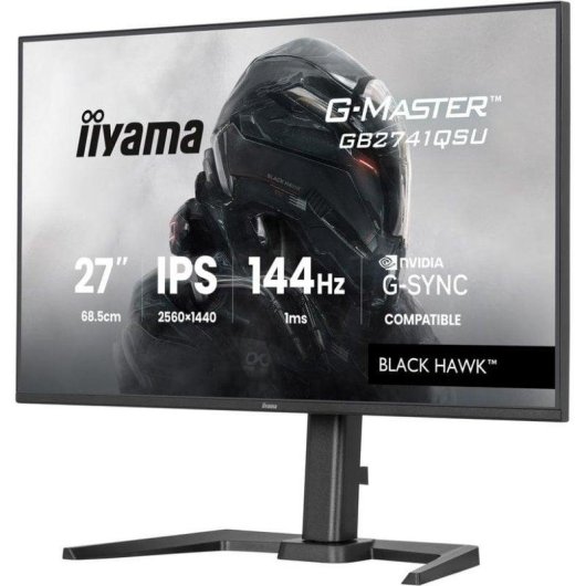 Monitor iiyama G-MASTER GB2741QSU-B1 27" QHD 144Hz IPS 1ms USB Lautsprecher höhenverstellbar