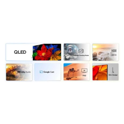 TV TCL QLED 32S59K 32" Full HD Smart TV WiFi Métal