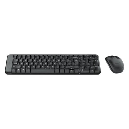 Clavier sans fil Logitech MK220 mini disposition US avec souris incluse