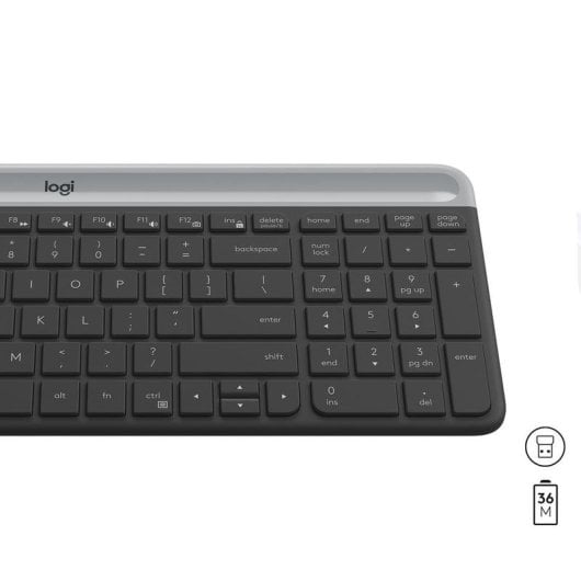 Tastatur Membran Logitech 920-009204 QWERTY DE kabellos Maus inklusive