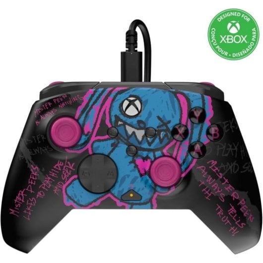 Mando PDP XBX Rematch GLOW Mister Peeks Retroiluminado Botonera Personalizable