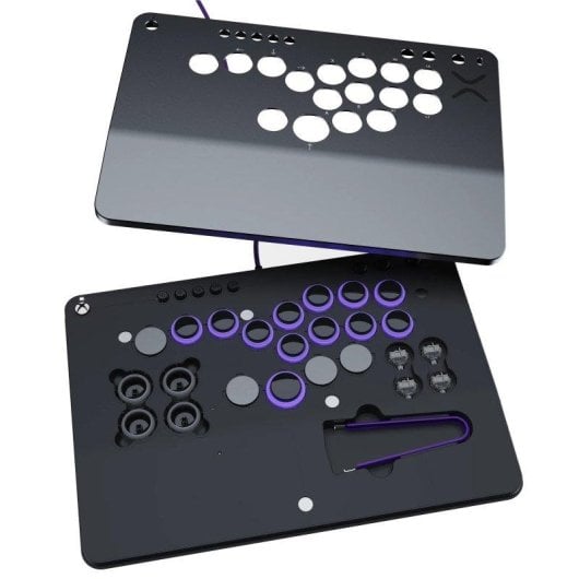 Fightstick PDP Victrix Pro KO Leverless Gris 16 boutons LED PC Xbox USB-C