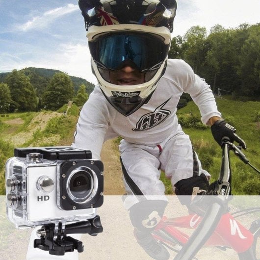 Cámara Deportiva Dam Electronics Komir HD 720p Gran Angular 14 Accesorios