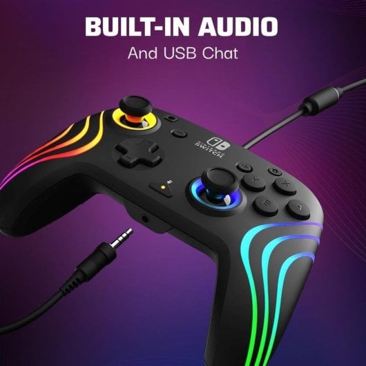 PDP Nintendo Switch Afterglow Wave Manette Filaire Noir