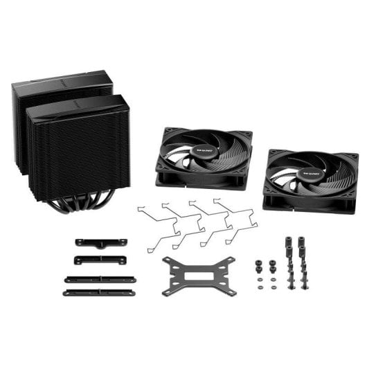 Refroidissement Air Be quiet Socket AM4 AM5 LGA1700 120mm Pure Rock Pro 3 Black Dual Fan