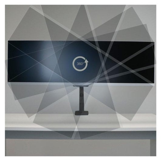 LC-Power LC-EQ-A49B Suporte de Braço para Monitor Ultra-amplo até 49"/20kg Preto