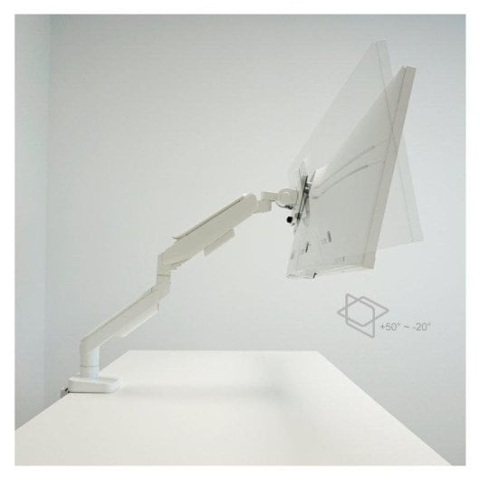 LC-Power LC-EQ-A49W Suporte de Braço para Monitor Ultra-amplo até 49" Máx.20kg Branco