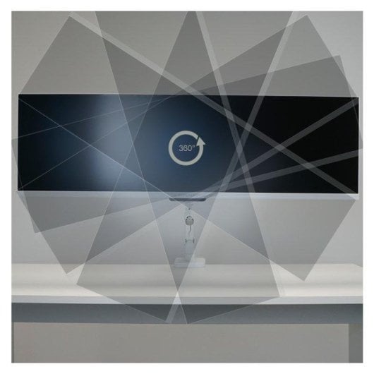 LC-Power LC-EQ-A49W Suporte de Braço para Monitor Ultra-amplo até 49" Máx.20kg Branco
