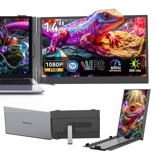 Monitor portátil Blackview SCM6 14" FHD 60Hz Altavoz USB-C TÜV Compatible portátiles 13-17.3"