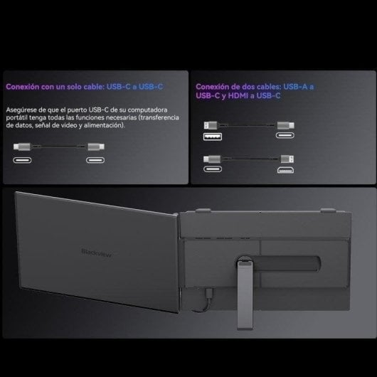 Monitor Blackview SCM6 14" FullHD 60Hz IPS Ultrafino USB-C Altoparlante