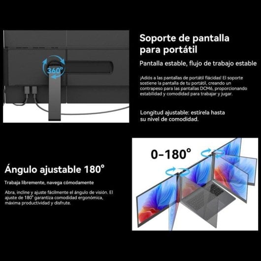 Monitor Blackview DCM6 14" FullHD 60Hz IPS Dual Screen USB-C Ultra Sottile