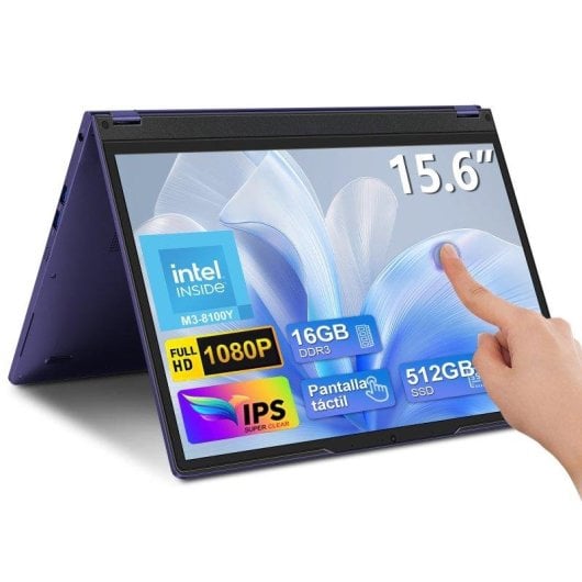 Portátil Vanwin UCC-UL156 15.6" Intel Core m3-8100Y 16GB 512GB SSD Intel UHD Graphics 615 Windows 11 Pro