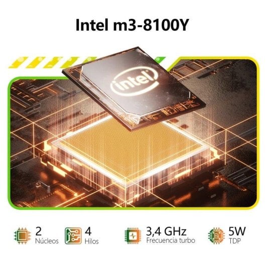 Portátil Vanwin UCC-UL156 15.6" Intel Core m3-8100Y 16GB 512GB SSD Intel UHD Graphics 615 Windows 11 Pro