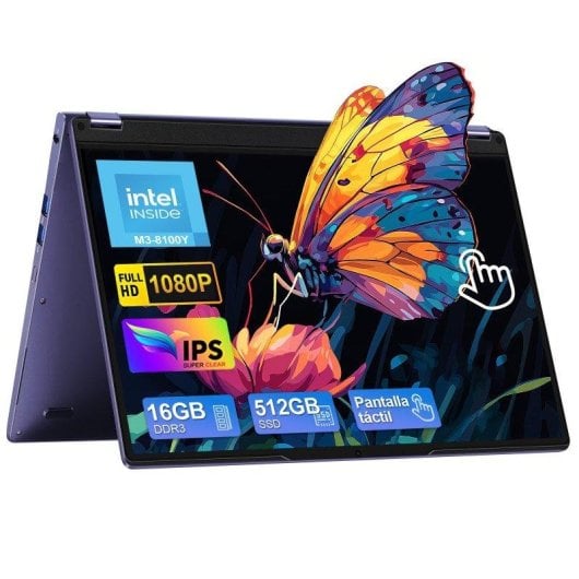 Portátil Vanwin UCC-UL156 15.6" Intel Core m3-8100Y 16GB 512GB SSD UHD Graphics 615 Windows 11 Pro