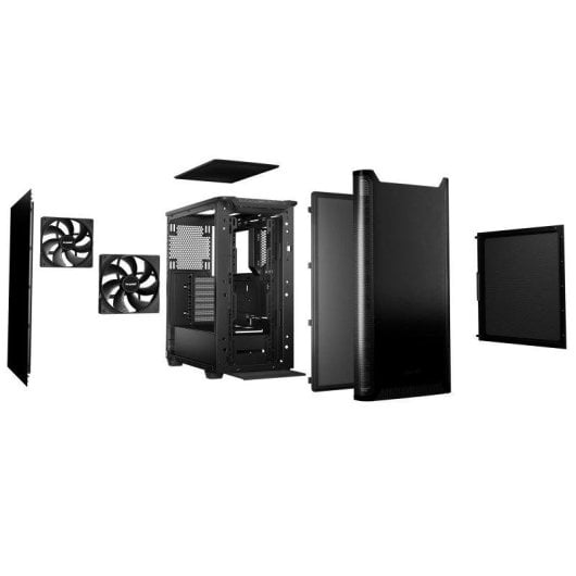be quiet! PURE BASE 501 Black, Midi Tower, ATX/micro ATX/Mini-ITX, 2x140mm, Nero