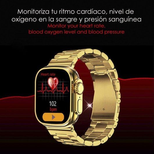 Dam Electronics Smartwatch C9 Ultra Max Bluetooth 2.1" TFT IP67 Plateado Negro Pulsómetro SpO2