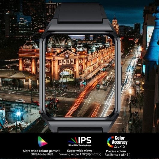 Dam Electronics H60 Bluetooth 1,69" Écran Couleur Métal Noir Étanche IP67 SpO2 Pulsomètre