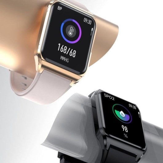 Dam Electronics H60 Bluetooth 1,69" Écran Couleur Métal Noir Étanche IP67 SpO2 Pulsomètre