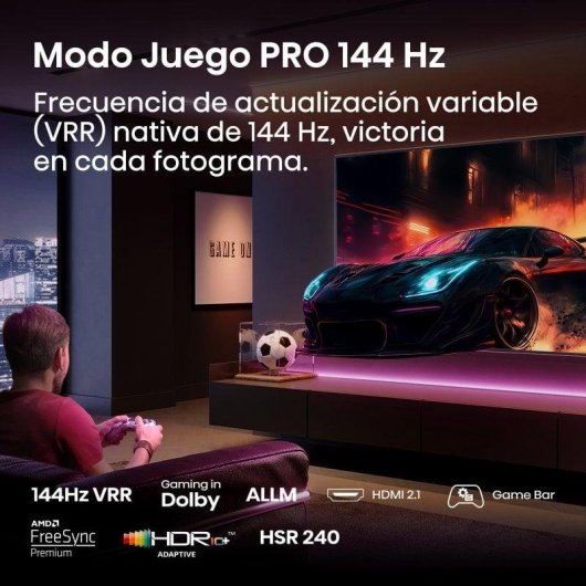 TV Hisense QLED 98E7Q 98" 4K UltraHD 120Hz Smart TV VIDAA Dolby Vision Atmos