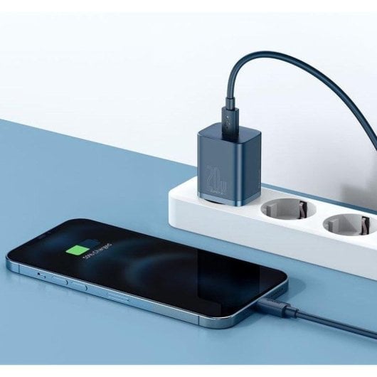 Chargeur Baseus CCSUP-B03 Super Si 20W USB-C Bleu Compact