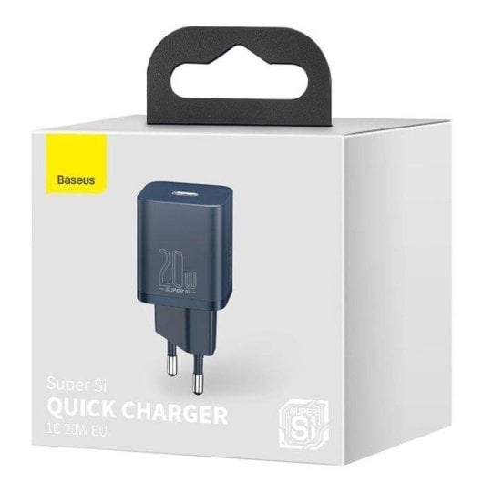 Chargeur Baseus CCSUP-B03 Super Si 20W USB-C Bleu Compact
