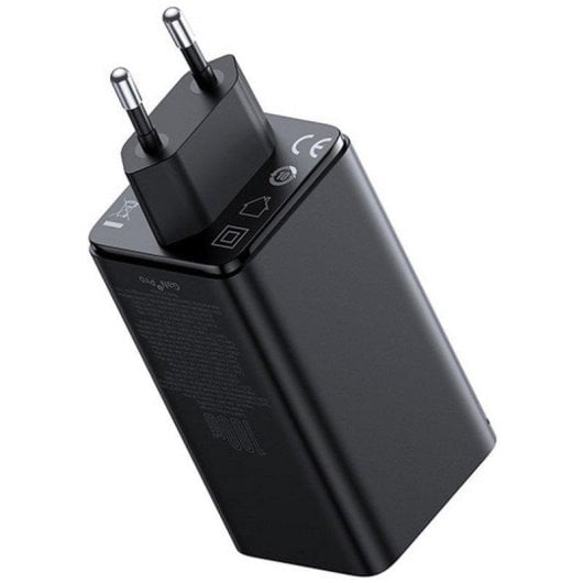 Chargeur Baseus GaN6 Pro 100W 2C+2U Noir avec câble Type-C 1m