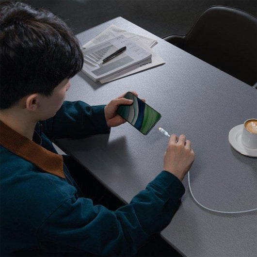 Câble USB Baseus Gem 1m 100W USB-C Tressé Bleu Galaxie