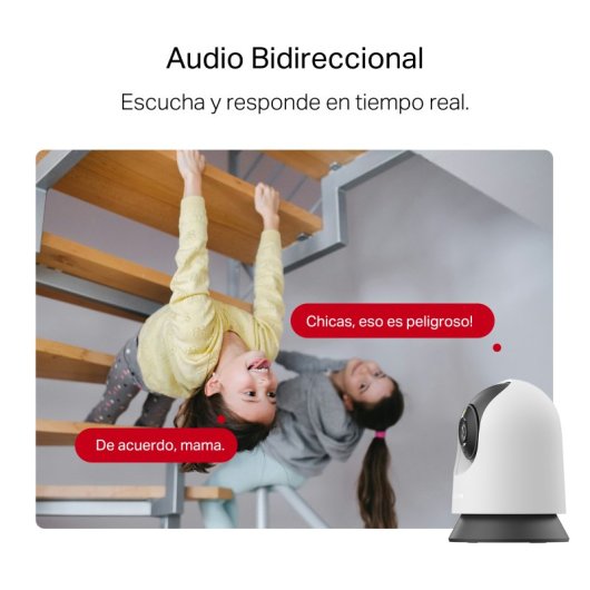 Mercusys MC210 Cámara de Vigilancia 2K 3MP, Visión 360º, Visión Nocturna, Detección IA