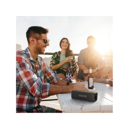 Lautsprecher Soundcore Stereo tragbar kabelgebunden & kabellos schwarz kompakt