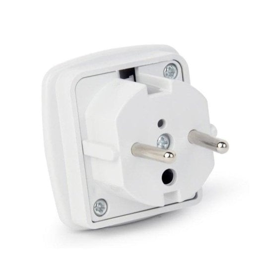 Adaptador Gembird A-AC-UKEU-001 Tomada Tipo G para Schuko 1 Tomada 7,5A Branco