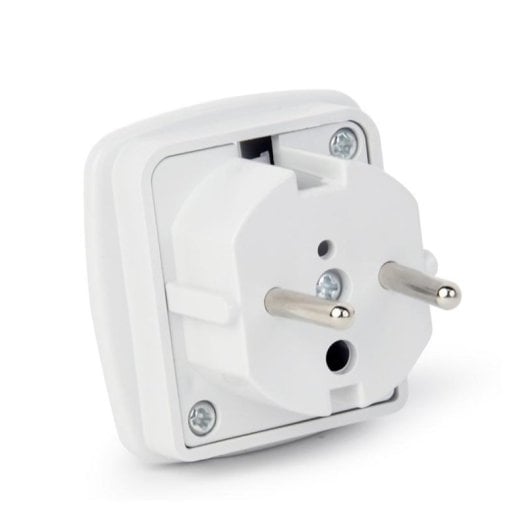 Adaptador Gembird A-AC-UKEU-001 Tomada Tipo G para Schuko 1 Tomada 7,5A Branco