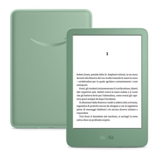 Libro Electrónico Amazon Kindle 16GB 6" Wifi USB-C Verde con anuncios