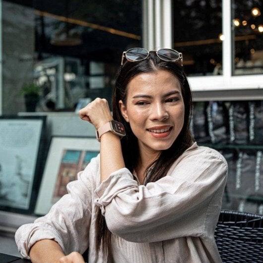 SPC Smartee Duo 3 Bluetooth 1,93" AMOLED Beige y Granate IP68 SpO2 Pulsómetro Monitor de Sueño