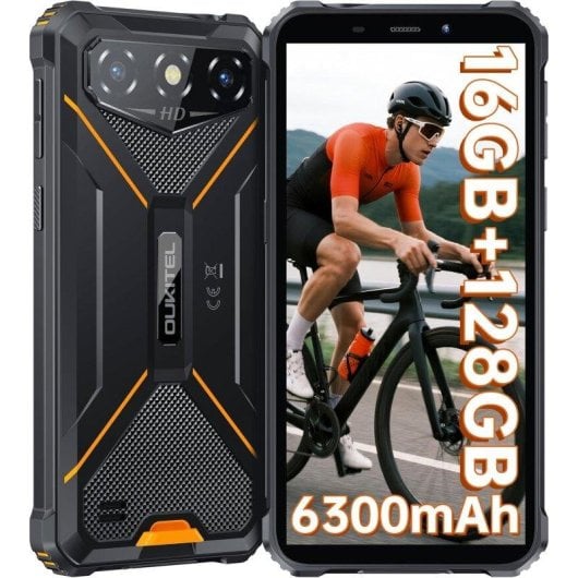 Oukitel G3 4GB/128GB 6.0" HD+ 4G Dual SIM IP69K MIL-STD-810H OTG Android 14 Laranja