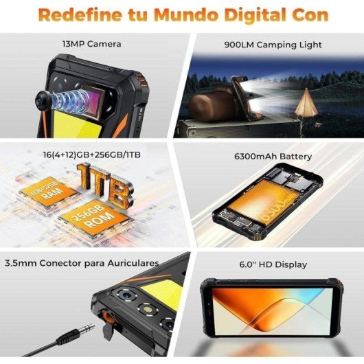 Oukitel G5 4G 4GB 256GB 6.0" Negro