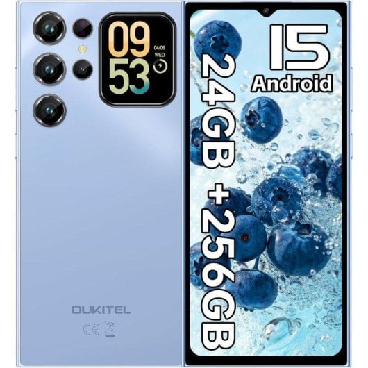 Oukitel C62 Pro 8GB/256GB 6.88" IPS HD+ 90Hz 4G Dual SIM Bateria 5150mAh NFC Android 15 Azul