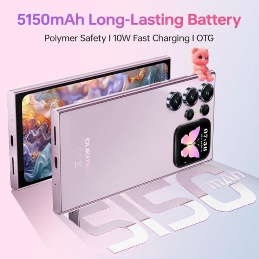 Oukitel C62 Pro 8GB/256GB 6.88" IPS HD+ 90Hz 4G Dual SIM Bateria 5150mAh NFC Android 15 Azul