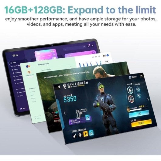 Tablet Oukitel OT11 11" 128GB 4G 8000mAh Android 14 Morado