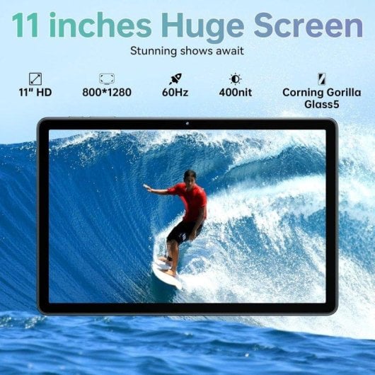 Tablet Oukitel OT11 11" 128GB 4G 8000mAh Android 14 Morado