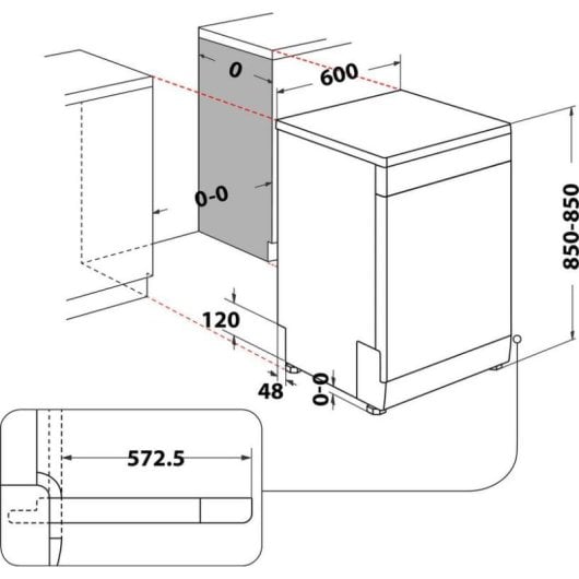 Lave-vaisselle Indesit D2F HK26 14 couverts E départ différé panier réglable