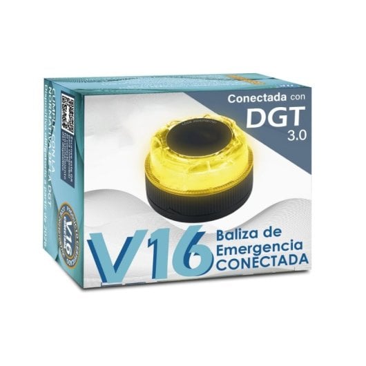 Baliza LED V16 Señalización y Geoposicionamiento de Emergencia Homolgada y Conectada con DGT 3.0