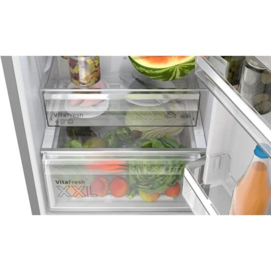 Réfrigérateur Combiné Bosch KGN362LAF No Frost 186 cm 321 L A Métallique