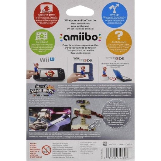 Figurine Amiibo Nintendo R.O.B. No. 54 Multicolore NFC Compatible Smash Bros