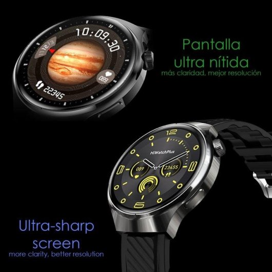 Dam Electronics Watch 4 Pro Bluetooth 1.5" TFT Plateado y Marrón Mediana IP67 SpO2 Pulsómetro