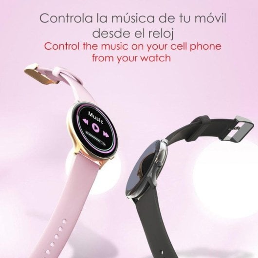 Dam Electronics DM05 Bluetooth 44mm Écran tactile Rond Noir IP67 SpO2 Pulsomètre Tension 23 Sports