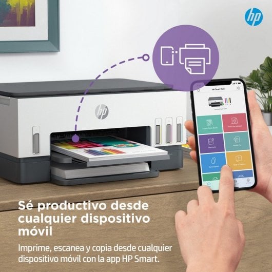 HP Smart Tank 6005 Impresora Multifunción Color WiFi Dúplex Automático Escáner+3 Años Tinta Incluida