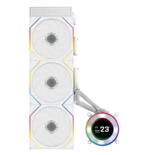 Refrigeração Líquida Lian Li Hydroshift II 360TL 360mm 3 Ventoinhas LCD Branco