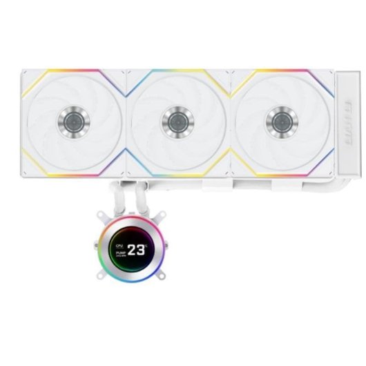 Refrigeração Líquida Lian Li Hydroshift II 360TL 360mm 3 Ventoinhas LCD Branco