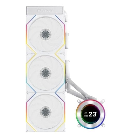 Refrigeração Líquida Lian Li Hydroshift II 360TL 360mm 3 Ventoinhas LCD Branco